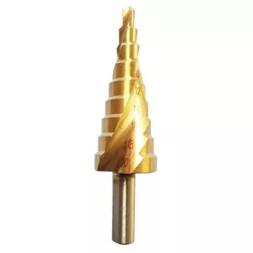  Lépcsős fúró Strend Pro SD422, 4-12 mm, TiN, HSS 4241, spirál, fémhez
