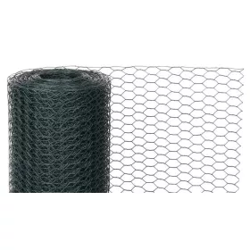   GARDEN HEX PVC, Hatszögletű csirkeháló, 1000/16/0,9 mm, zöld, RAL 6005, 25 m-es tekercs