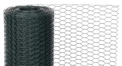 GARDEN HEX PVC, Hatszögletű csirkeháló, 1000/16/0,9 mm, zöld, RAL 6005, 25 m-es tekercs