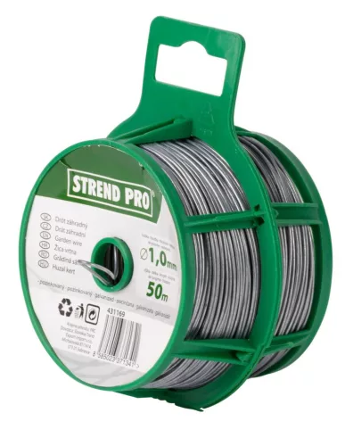 Strend Pro horganyzott kötöződrót, Garden Wire Basket, 1 mm, L-50 m, Zn