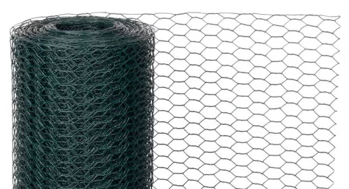 GARDEN HEX PVC, Hatszögletű csirkeháló, 1000/25/1,0 mm, zöld, RAL 6005, 10 m-es tekercs