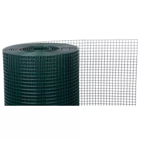   GARDEN PVC, Négyzetes csirkeháló, 500/19x19/1,45 mm, zöld, RAL 6005, 5 m-es tekercs