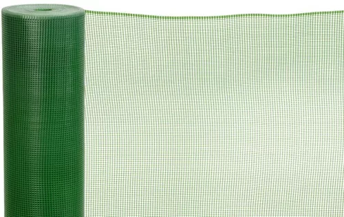 ECONOMY 1, Műanyag háló, 1000/05x05 mm, négyzetes minta, 300g/m2, zöld, 25 m-es tekercs