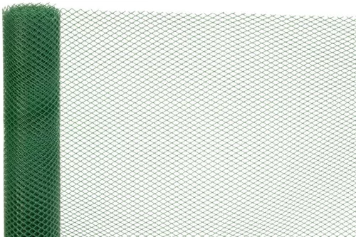 ECONOMY 3, Műanyag háló, 1000/10x10 mm, hatszögletű minta, 300g/m2, zöld, 5 m-es tekercs