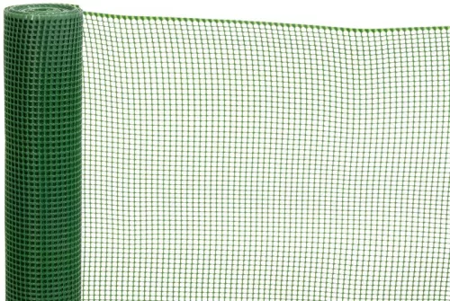 ECONOMY 4, Műanyag háló, 1000/10x10 mm, négyzetes minta, 300g/m2, zöld, 10 m-es tekercs