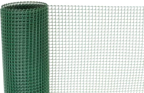 ECONOMY 5, Műanyag háló, 1000/10x10 mm, négyzetes minta, 300g/m2, zöld, 10 m-es tekercs