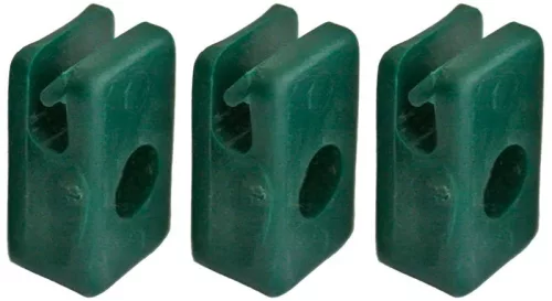 Strend Pro METALTEC 1, Műanyag drótrögzítő, csavarral, zöld, 10 db