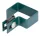 Strend Pro EUROSTANDARD, Bilincs szögletes oszlophoz, 60x40 mm, zöld, Zn+PVC, RAL6005