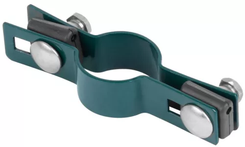 Strend Pro EUROSTANDARD, Bilincs kerek oszlophoz, 48 mm, zöld, Zn+PVC, RAL6005