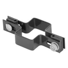   Strend Pro EUROSTANDARD, Bilincs szögletes oszlophoz, 60x40 mm, átmenő, antracit, Zn+PVC, RAL7016