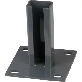   Strend Pro EUROSTANDARD, Rögzíthető oszloptalp, 60x40 mm, antracit, RAL7016