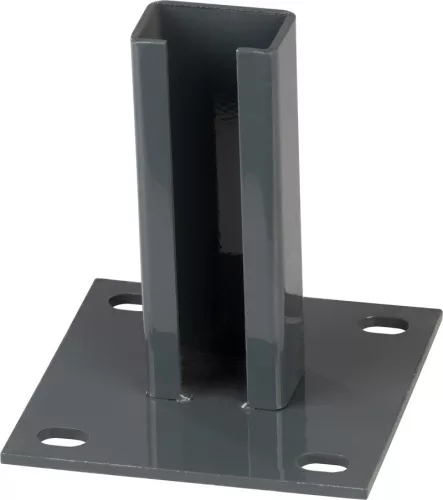 Strend Pro EUROSTANDARD, Rögzíthető oszloptalp, 60x40 mm, antracit, RAL7016
