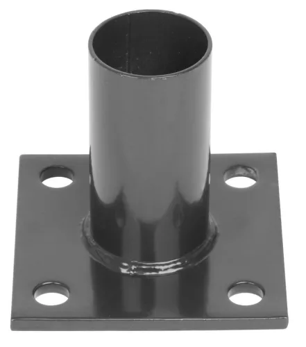 Strend Pro METALTEC, Rögzíthető oszloptalp, kerek oszlophoz 48 mm, antracit, RAL7016