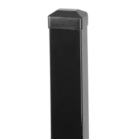   Strend Pro EUROSTANDARD Kerítésoszlop, 1700/60x40/1,25 mm, antracit, szögletes, sapkával, Zn+PVC, RAL7016