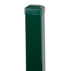   Strend Pro EUROSTANDARD Kerítésoszlop, 1700/60x40/1,25 mm, zöld, szögletes, sapkával, Zn+PVC, RAL6005