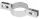 Strend Pro EUROSTANDARD, Horganyozott bilincs kerek oszlophoz, 38 mm