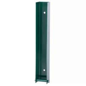   Strend Pro EUROSTANDARD Kerítésoszlop tartóelem, 40x300 mm, zöld, RAL6005, csavarokkal, alátétlemezekhez