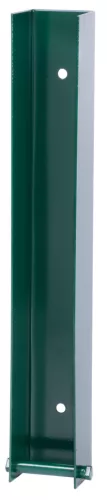 Strend Pro EUROSTANDARD Kerítésoszlop tartóelem, 40x300 mm, zöld, RAL6005, csavarokkal, alátétlemezekhez