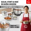 MagicHome Chloe rozsdamentes acél nyeles lábas üvegfedővel – Ø 14 cm, 1000 ml