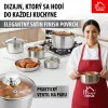 MagicHome Chloe rozsdamentes acél nyeles lábas üvegfedővel – Ø 18 cm, 2000 ml