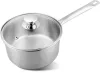 MagicHome Chloe rozsdamentes acél nyeles lábas üvegfedővel – Ø 18 cm, 2000 ml