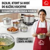 MagicHome Chloe rozsdamentes acél serpenyő üvegfedővel – Ø 20 cm, 1500 ml