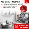 MagicHome Chloe rozsdamentes acél serpenyő üvegfedővel – Ø 20 cm, 1500 ml