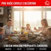 MagicHome Chloe rozsdamentes acél serpenyő üvegfedővel – Ø 20 cm, 1500 ml
