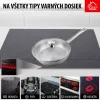 MagicHome Chloe rozsdamentes acél serpenyő üvegfedővel – Ø 24 cm, 2500 ml