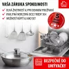 MagicHome Chloe rozsdamentes acél serpenyő üvegfedővel – Ø 28 cm, 4000 ml