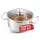 MagicHome Chloe rozsdamentes acél lábas üvegfedővel – Ø 16 cm, 1500 ml
