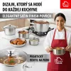 MagicHome Chloe rozsdamentes acél lábas üvegfedővel – Ø 16 cm, 1500 ml