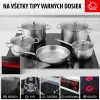 MagicHome Chloe rozsdamentes acél lábas üvegfedővel – Ø 20 cm, 3000 ml