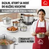 MagicHome Chloe rozsdamentes acél fazék üvegfedővel – Ø 26 cm, 6600 ml