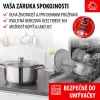 MagicHome Chloe rozsdamentes acél fazék üvegfedővel – Ø 26 cm, 6600 ml