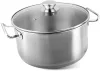 MagicHome Chloe rozsdamentes acél fazék üvegfedővel – Ø 26 cm, 6600 ml