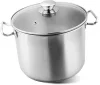 MagicHome Chloe rozsdamentes acél fazék üvegfedővel – Ø 24 cm, 8 liter
