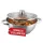 MagicHome Chloe rozsdamentes acél wok edény üvegfedővel – Ø 26 cm, 5 liter