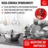 MagicHome Chloe rozsdamentes acél wok edény üvegfedővel – Ø 26 cm, 5 liter
