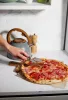 MagicHome rozsdamentes acél pizzavágó  – 20 × 8 cm