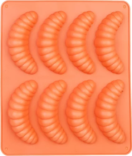 MagicHome szilikon sütőforma vaníliás kiflihez – 8 részes, 24,6 × 22,3 × 2 cm