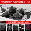 MagicHome Black Marble Line edénykészlet márványhatású tapadásmentes bevonattal – 13 részes