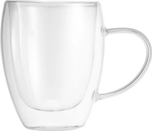 MagicHome duplafalú boroszilikát üveg termobögre készlet – 280 ml, 2 db 