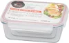MagicHome téglalap alakú üveg ételtároló doboz készlet műanyag fedéllel – 3 db, 400/900/1900 ml
