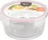 MagicHome kerek üveg ételtároló doboz készlet műanyag fedéllel – 3 db, 370/800/1500 ml