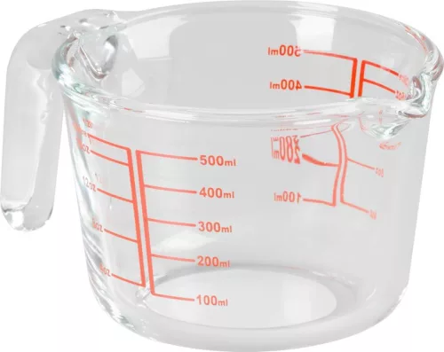MagicHome üveg mérőkancsó kiöntővel és mérőskálával – 500 ml