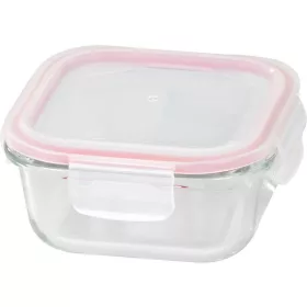   MagicHome négyzet alakú üveg ételtároló doboz műanyag fedéllel – 520 ml