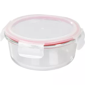   MagicHome kerek üveg ételtároló doboz műanyag fedéllel – 650 ml