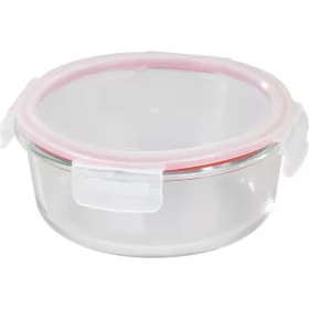   MagicHome kerek üveg ételtároló doboz műanyag fedéllel – 950 ml