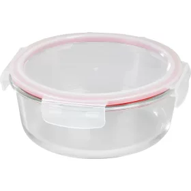   MagicHome kerek üveg ételtároló doboz műanyag fedéllel – 1300 ml